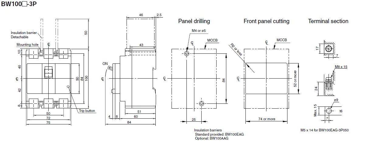 MCCB BW100 FUJI MCCB BW100 FUJI