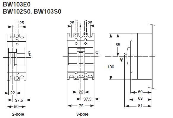 MCCB BW103E0 FUJI MCCB BW103E0 FUJI