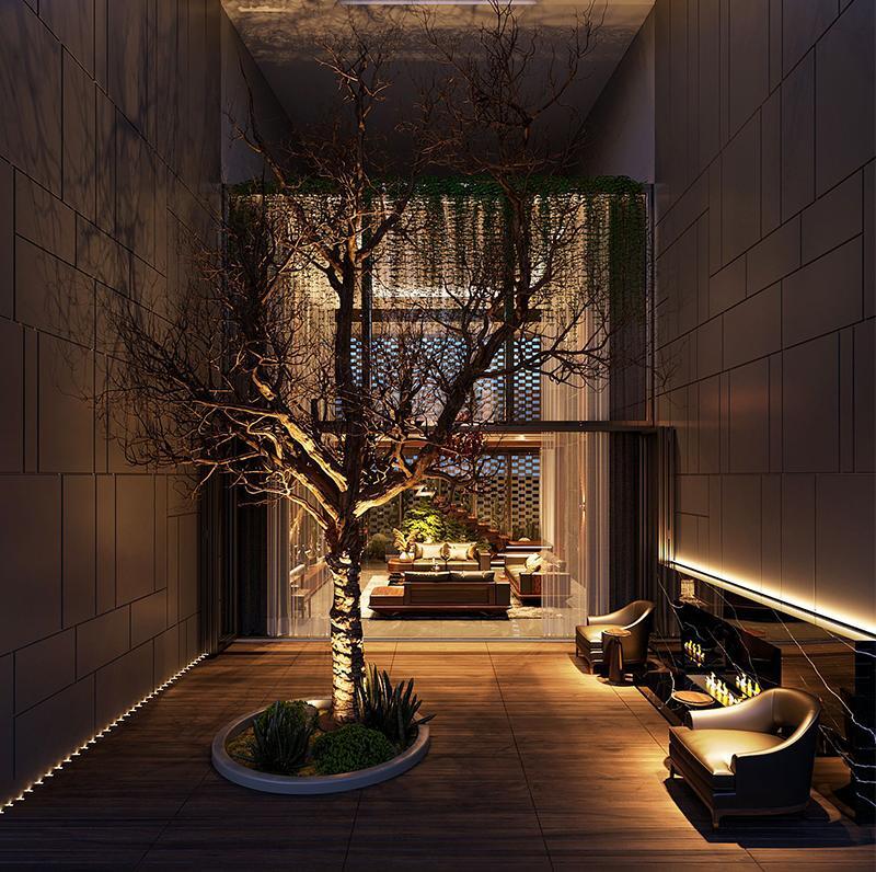 anh sang vang tang tham my cho noi that Ánh sáng vàng tăng tính thẩm mỹ cho nội thất