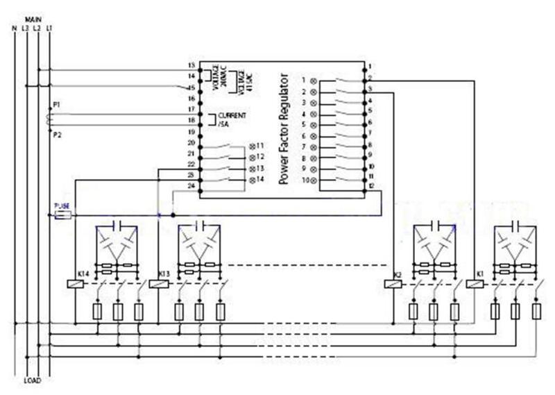 so do dau giay cua bo dieu khien tu bu shizuki sơ đồ đấu dây của bộ điều khiển tụ bù shizuki