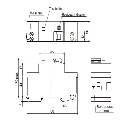 KICH THUOC RCBO BV DN BV DN6 MITSUBISHI