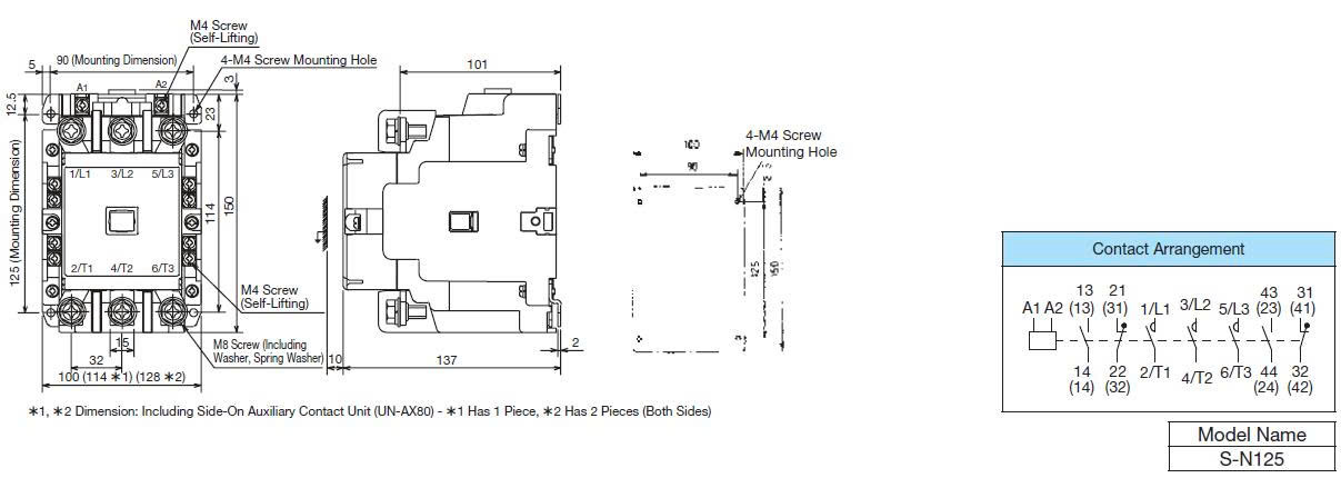 KICH THUOC S N125 MITSUBISHI