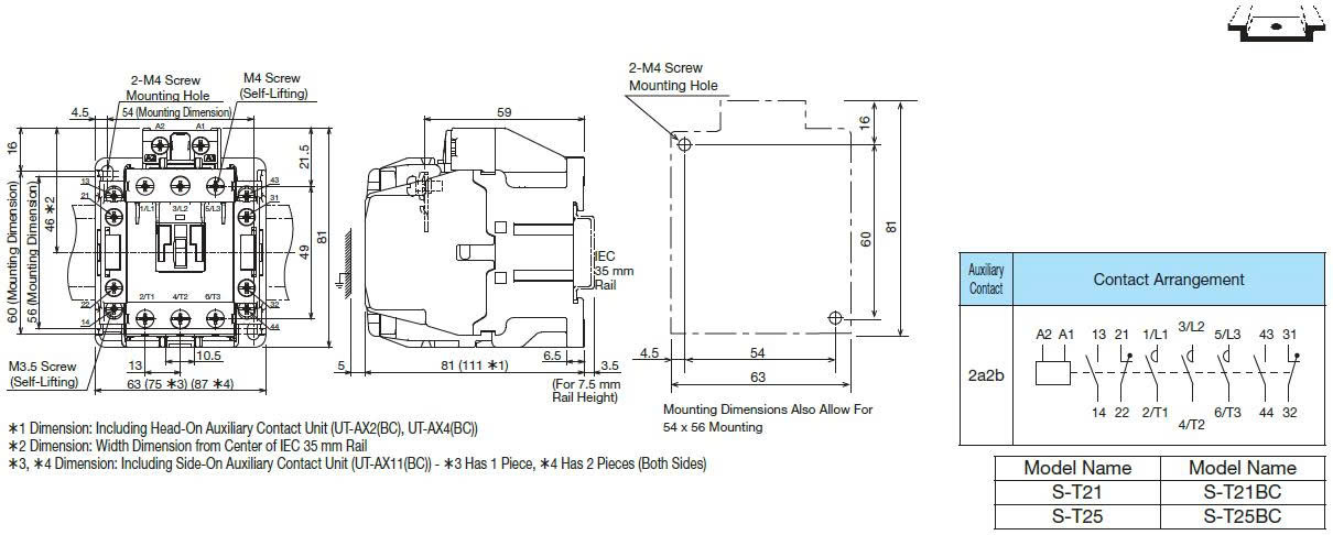KICH THUOC S T21 S T25 MITSUBISHI