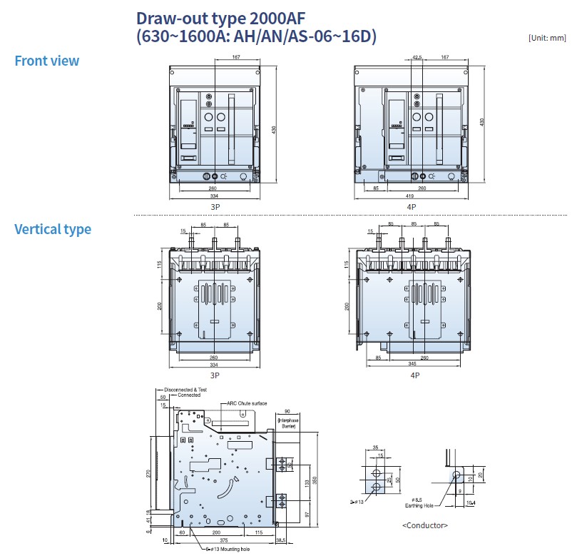 ACB AN AS 630 1600A Draw out LS