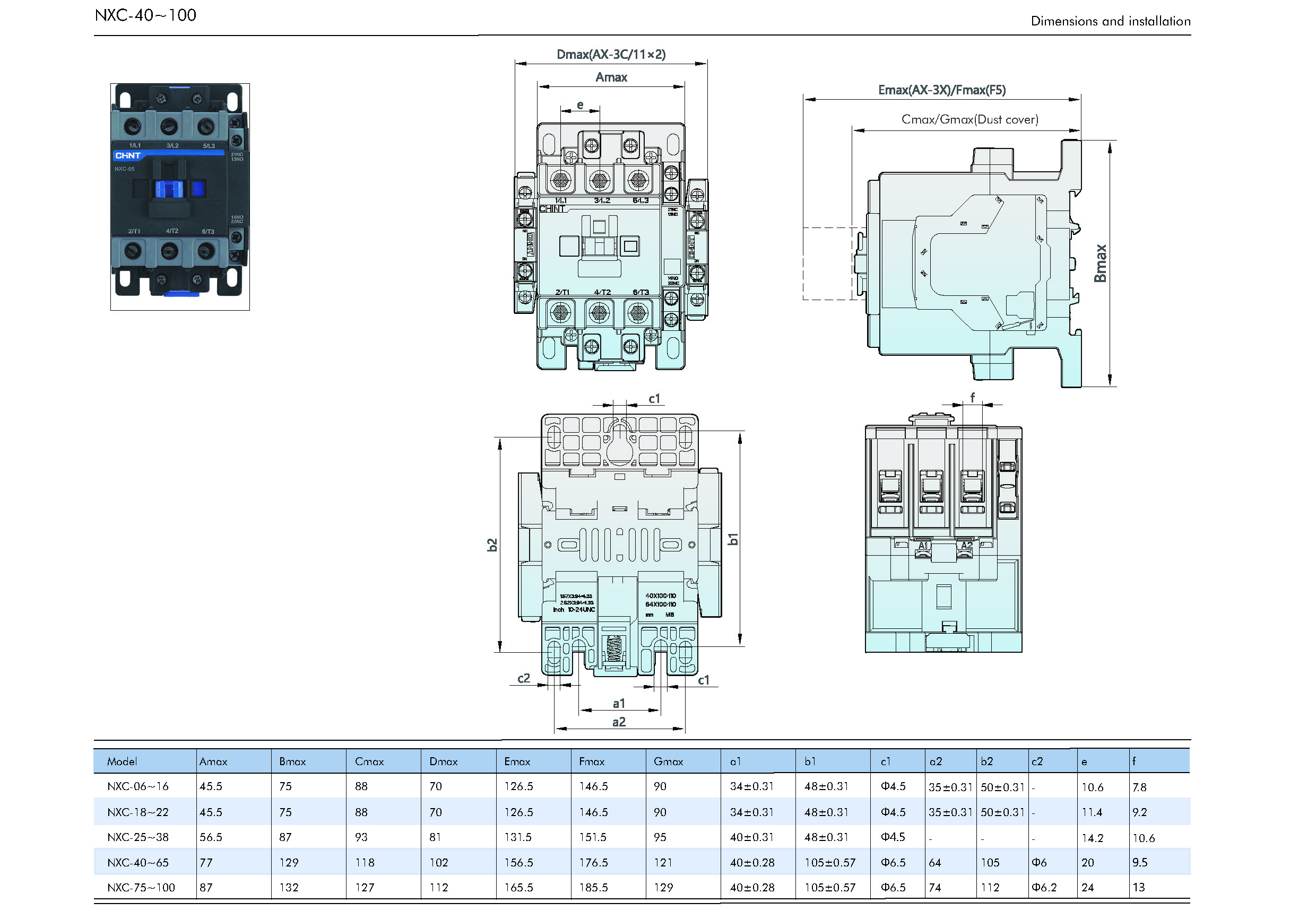 NXC 40 100A CHINT NXC 40 100A CHINT